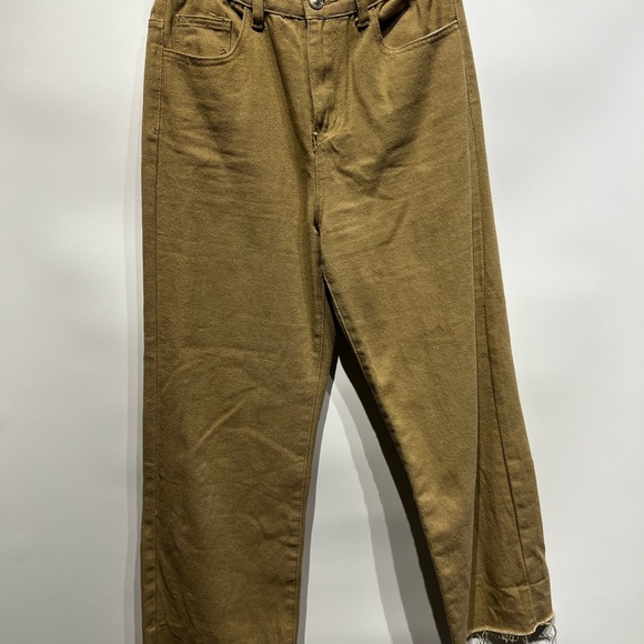 Princess Polly Ruby Cropped Jeans in Tan - Picture 5 of 8